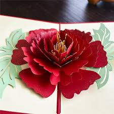 The materials required for this are 5 pieces of paper, scissors and glue. Pop Up Flower Card 3d Mothers Day Greeting Cards For Mom Thanks Giving Birthday Anniversary Peony Cards Invitations Aliexpress
