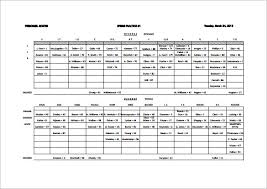 13 Football Depth Chart Template Free Sample Example