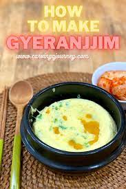 Gyeranjjim Korean Steamed Eggs Carving A Journey Recipe Korean Steamed Egg Recipes Korean Breakfast