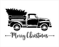 Image Result For Truck Stencil Christmas Stencils Red Truck Christmas Truck