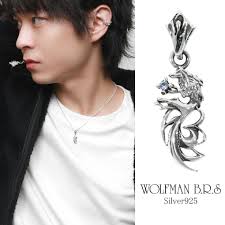 ウルフマン BRS 狼 ブルーダイヤモンド パルメット ペンダントトップ シルバー925 シルバーアクセサリー ペンダント ネックレス トップ  ヘッド-シルバーアクセサリー天然石通販ショップ新宿銀の蔵