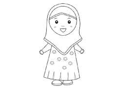 Gambar tersebut bisa anda unduh langsung, caranya silahkan klik pada gamb. Sketsa Kartun Muslimah Mudah
