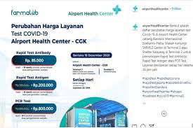 Tarif Tes Rapid Antigen Di Bandara Soekarno Hatta Jakarta Turun Lho Segini Biayanya