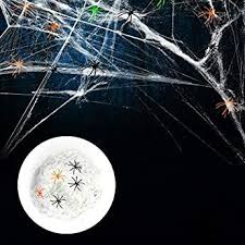 Araignee Halloween 4 Pcs Araignee Geante Poilue Aux Yeux Rouges 40g Toile D Araignee Extensible En 2020 Araignee Halloween Araignee Geante Decorations Effrayantes