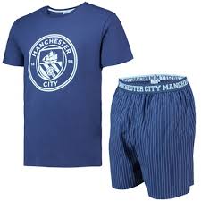 Xxl Blue Manchester City Mens Football Pyjama Sleepwear Abundantorganics Supporters Gear
