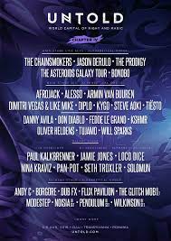 The iconic untold festival has just announced the first wave of artists that will compose the 2020 lineup including martin garrix, eric prydz and more. Untold Festival Completes 2018 Line Up The Partae