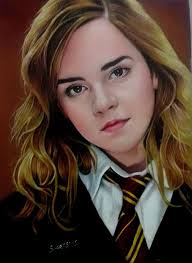 A coloured pencil sketch