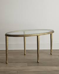 Product title costway tempered glass oval side coffee table shelf chrome base living room clear average rating: Montague Oval Glass Coffee Table On Popscreen