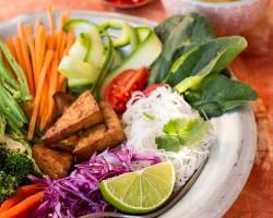 Gado gado salad close up