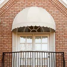 Awntech Bostonian 40 5 In Wide X 20 25 In Projection Off White Solid Fixed Window Door Awning Lowes Com In 2021 Window Design Windows And Doors Canvas Awnings