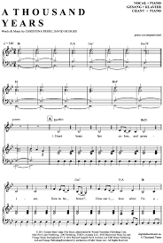Der download der klaviernoten zum ausdrucken ist kostenlos. A Thousand Years Klavier Begleitung Gesang Christina Perri Pdf Noten Klick Auf Die Noten Um Reinzuhoren Noten Und Pl Klavier Noten Klavier Gesang
