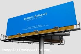 Bulletin Billboard Mock Up Action Scripts Cover Actions Premium Mockup Psd Template Billboard Mocking Bulletin