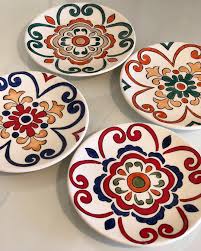 Gunaydin 18cm Sir Alti El Boyama Tabak Ister Duvarlarinizi Suslesin Isterseniz Sofralarinizi Cini Tile Talaveratile Tabak Seramik Seramik Sanati