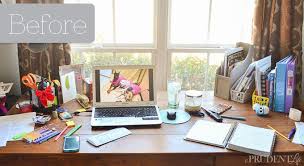 Before Messy Desk With Images Desk Organization Creative Desks Organization