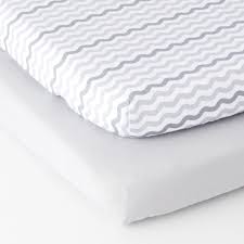 Fitted pack n play mattress pad (quilted) by sheetworld. Parent S Choice 100 Cotton Playard Sheets 2 Pack Gray Walmart Com Walmart Com