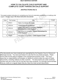 how to calculate child support pdf free download