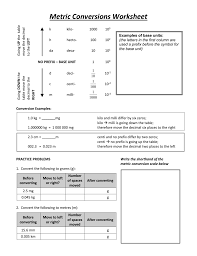 Convert m, cm and mm other contents Metric Conversions Worksheets