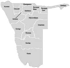 See our reference map here. Regions Of Namibia Kunene Omusati