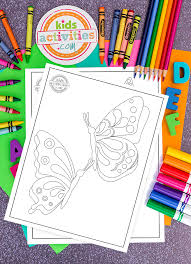 In this beautiful coloring page, a charming butterfly is showing her pretty wings! Free Printable Butterfly Coloring Pages For Kids