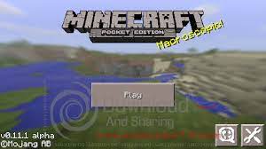 Explore infinite worlds* and build everything from the simplest of homes . Minecraft Pocket Edition V0 11 1 Terbaru Anantadwi13