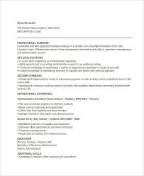 37+ professional administrative resume