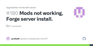 A mod may not load correctly if it is meant for a different forge version, . Mods Not Working Forge Server Install Issue 180 Itzg Docker Minecraft Server Github