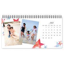 Custom desk calendars from shutterfly can be personalized to create a calendar the whole family will want to use. Watercolor Seasons Desk Calendar Custom Photo Calendar Shutterfly