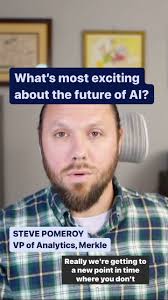 We asked Merkle VP of Analytics Steve Pomeroy what excites him most about  the future of #AI…here’s what he had to say 👉