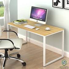 Cup of coffee, keyboard and desktop computer on desk in white home office interior. Shw Home Office 48 Inch Computer Desk White Oak Product Details Export Portal