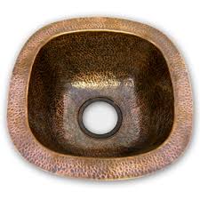 lager copper bar/prep sink houzer