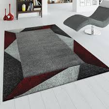 Misento küchenläufer teppichläufer chilli waschbar und rutschfest 67 x 250 cm. Teppich Wohnzimmer Rot Grau Kurzflor 3 D Kaufland De