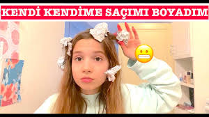 Kendi Kendime Saclarimi Boyadim Ecrin Su Coban Youtube