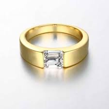 Darmowa Wysylka Gorgeous Pozlacane Weding Pierscien Mezczyzni I Kobiety Pierscionki Anillos Do Nam Ponosi Rings For Men Diamond Rings Design Mens Rings Online