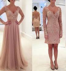 Erst am morgen der hochzeit seinen kleiderschrank auf den kopf zu stellen, um nach einem passenden outfit zu suchen, ist definitv keine gute idee. Neu Langarm Abendkleider Appliques Brautkleider Fur Hochzeit Partei Frauen Kleid Abendkleid Kleid Hochzeit Langarm Abendkleider