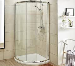 Corner shower cubicle and tray. Nuie Pacific Single Entry 860 X 860mm Quadrant Shower Enclosure Aqse1