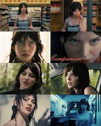 Sophie Thatcher as Iris in the new trailer of "COMPANION" (2025). Film also  stars Jack Quaid. Produced by the team behind 'Barbarian' In theaters