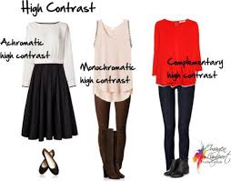 How To Work With Your Contrast High Contrast Contrast Outfit Contrast Dress Inside Out Style