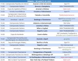 Futebol Na Tv On Twitter A Programacao Do Futebol Neste Sabado
