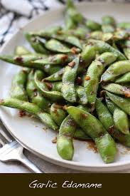 Garlic Edamame Edamame Sauteed And Coated In A Sticky Garlicky Soy Based Sauce 10 Minutes From Start To Fin Edamame Recipes Garlic Edamame Asian Appetizers