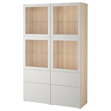 Besta Vitrine Weiss Sindvik Lappviken Klarglas H Grau Ikea Vitrine Weiss Ikea Vitrine