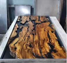 Olive Epoxy Resin Table With Olive Epoxy Consollive Etsy Epoxy Resin Table Resin Furniture Resin Table