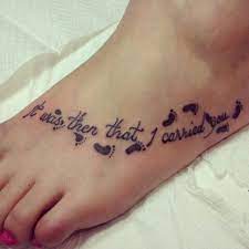 I looked back at the footprints in the sand. Pin On Tattoo Ideas