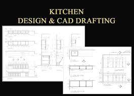 This autocad file contains detailed drawings of the kitchen in elevation view. Drafting Your Kitchen Cabinets Plan By Autocad By Millwork Draft Fiverr