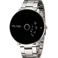 Si vous aimez la simplicité de l'acier, la sélection de bracelets pour hommes en acier et titane des créateurs bijoutiers maty est faite pour vous. Montre Homme Originale Cadran Rond Noir Et Bracelet Inoxydable