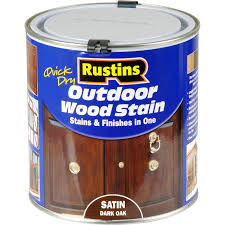 With minwax® wood stains, there's a color to suit every style. Rustins Quick Dry Outdoor Wood Stain Dark Oak 1l