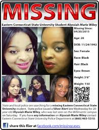 CT #ECSU #Willimantic Student Alyssiah Wiley Still #Missing Police Find Car  Sought In Case