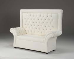 With high back sofas, comfortable living room seating is simple. From Our New Crystal Collection The Crystal Highback Loveseat Visit Us At Www Afrevents Com Furniture Rental Furniture White Loveseat