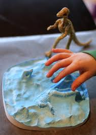 When your model is dry you take it out of the container and peel off the clay. Making Your Own Dinosaur Fossils