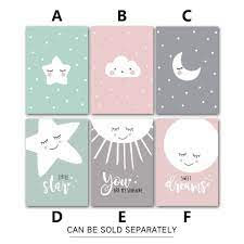 Cartoon Canvas Prints Baby Room Paintings Nursery Paintings Kids Room Art