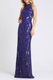 Mac duggal is an indian fashion designer, who moved to the united states at the age of 23. Mac Duggal High Neck Beaded Sequin Sheath Gown Nordstrom Rack
